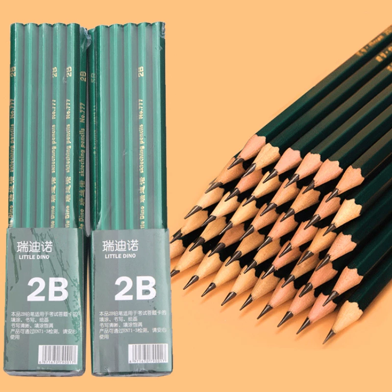 VOOVA Pensil 2B HB Pensil Tulis Sekolah 1 pcs - Gambar 3
