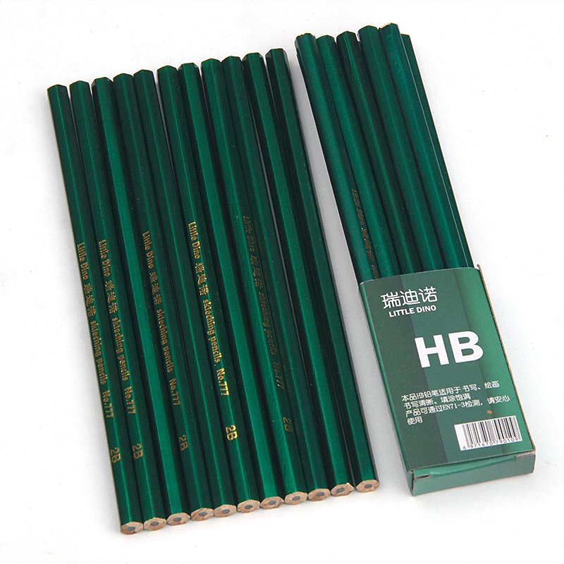 VOOVA Pensil 2B HB Pensil Tulis Sekolah 1 pcs - Gambar 4